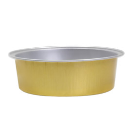 Pojemniki Aluminowe Okrągłe Gładka Ściana 140ml (166 Sztuk)