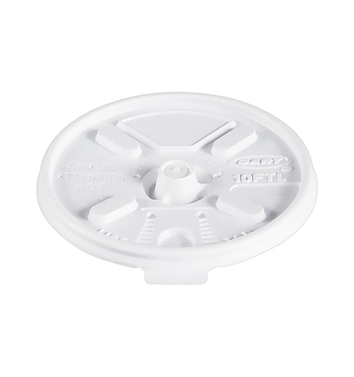 Pokrywka Podwójna Plomba Plastikowe PS Białe Ø8,6cm (100 Sztuk) Pokrywka Podwójna Plomba Plastikowe PS Białe Ø8,6cm (100 Sztuk)
