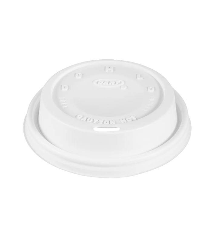Pokrywka Plastikowe PS "Cappuccino" Białe Ø8,6cm (1000 Sztuk) Pokrywka Plastikowe PS "Cappuccino" Białe Ø8,6cm (1000 Sztuk)
