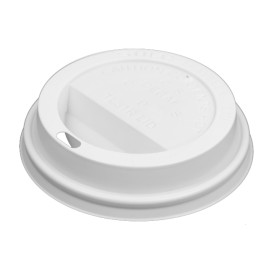 Wieczko z Otworem na Kubki Papierowe 10Oz/300ml Ø8,4cm (100 Sztuk)