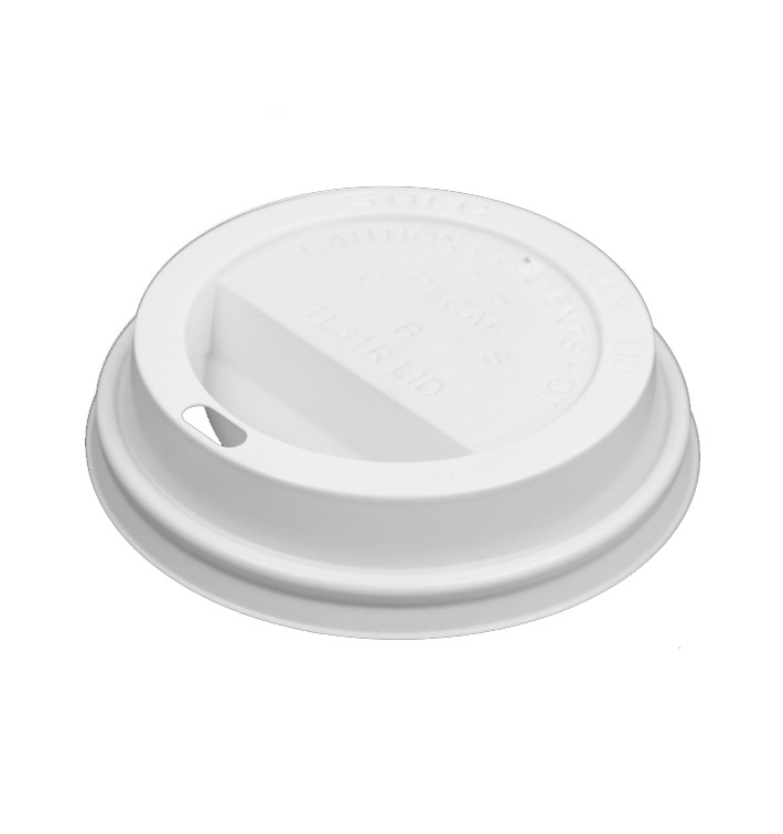 Wieczko z Otworem na Kubki Papierowe 10Oz/300ml Ø8,4cm (100 Sztuk) Wieczko z Otworem na Kubki Papierowe 10Oz/300ml Ø8,4cm (100 Sztuk)
