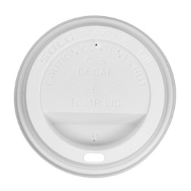Wieczko z Otworem na Kubki Papierowe 10Oz/300ml Ø8,4cm (1000 Sztuk)