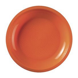 Talerz Plastikowe Płaski Orange Round PP Ø185mm (50 Sztuk)