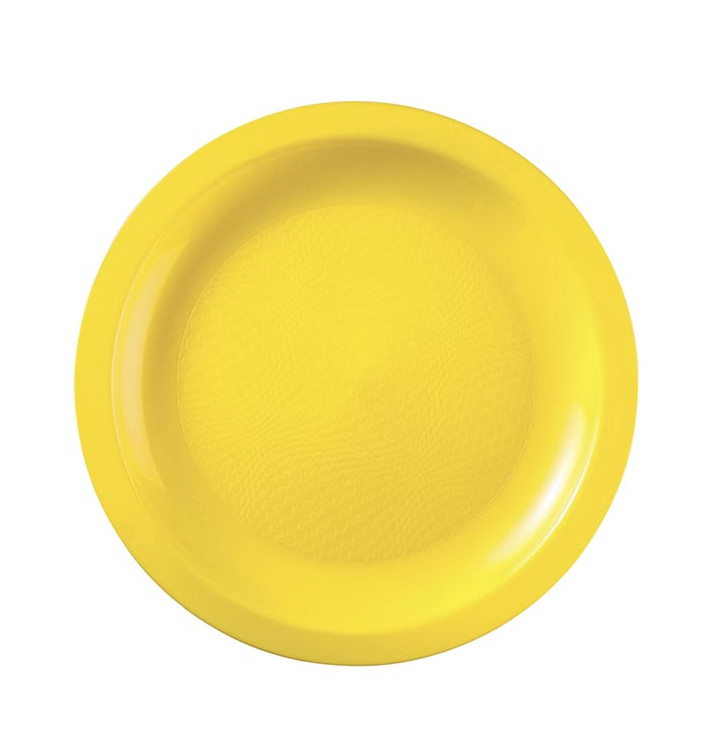 Talerz Plastikowe Płaski Żółty Round PP Ø18,5cm (600 Sztuk) Talerz Plastikowe Płaski Żółty Round PP Ø18,5cm (600 Sztuk)