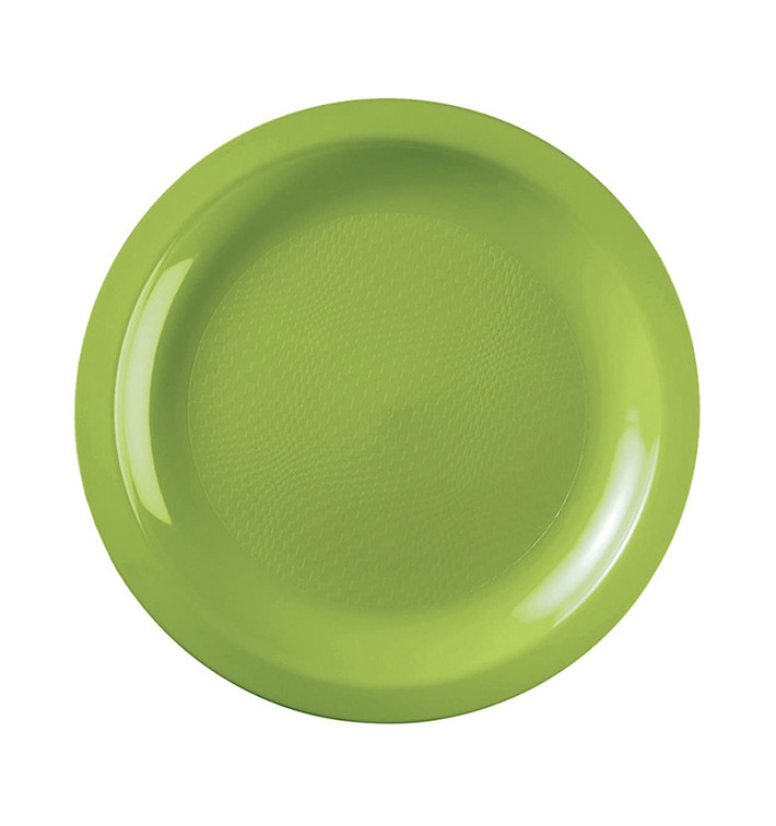 Talerz Plastikowe Płaski Zielony Limonka Round PP Ø185mm (50 Sztuk) Talerz Plastikowe Płaski Zielony Limonka Round PP Ø185mm (50 Sztuk)
