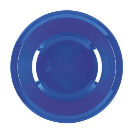 Talerz Plastikowe Głębokie Niebieski Mediterraneo Round PP Ø195mm (50 Sztuk)