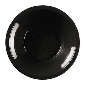 Talerz Plastikowe Głębokie Czarni Round PP Ø195mm (50 Sztuk)