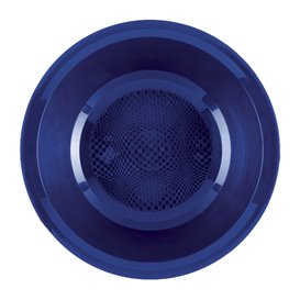 Talerz Plastikowe Głębokie Niebieski Round PP Ø195mm (50 Sztuk)