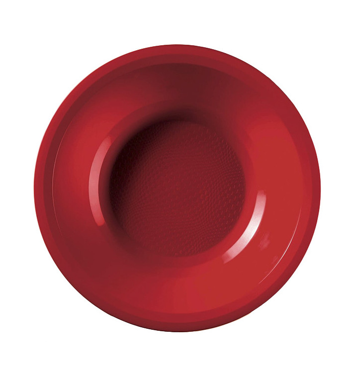 Talerz Plastikowe Głębokie Czerwerne Round PP Ø195mm (50 Sztuk) Talerz Plastikowe Głębokie Czerwerne Round PP Ø195mm (50 Sztuk)