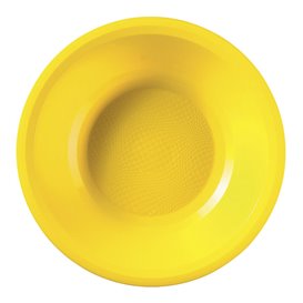 Talerz Plastikowe Głębokie Żółty Round PP Ø195mm (600 Sztuk)