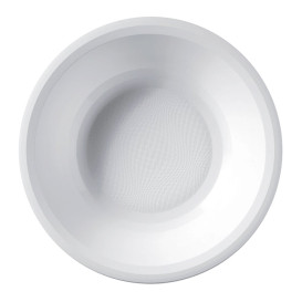 Talerz Plastikowe Głębokie Białe Round PP Ø195mm (25 Sztuk)