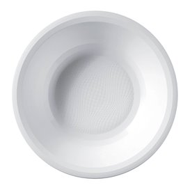 Talerz Plastikowe Głębokie Białe Round PP Ø195mm (600 Sztuk)