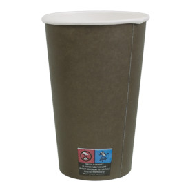 Kubki Papierowe 16 Oz/480ml Brązowy Ø9,0cm (50 Sztuk)