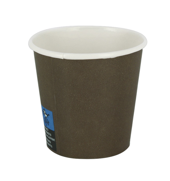 Kubki Papierowe 4Oz/120ml Brązowy Ø6,2cm (3.000 Sztuk) Kubki Papierowe 4Oz/120ml Brązowy Ø6,2cm (3.000 Sztuk)