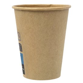 Kubki Papierowe 12Oz/360ml Brązowy Ø8,0cm (100 Sztuk)
