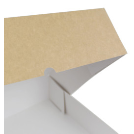 Pudełko kartonowe Kraft z klapką z przodu 28x28+10cm (25 Sztuk)