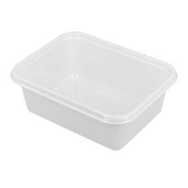 Opakowania Plastikowe PS Białe 127x91x42mm 300ml (100 Sztuk)