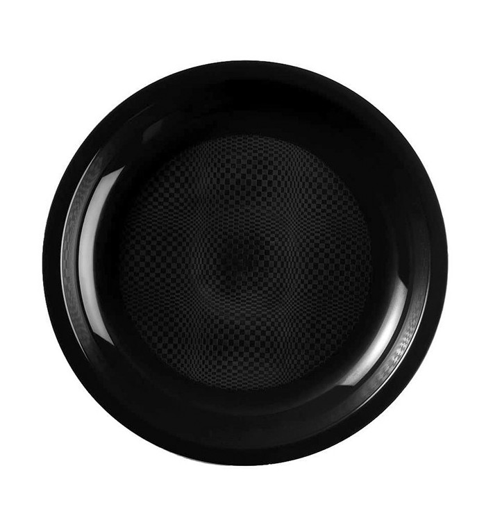 Talerz Plastikowe Płaski Czarni Round PP Ø220mm (50 Sztuk) Talerz Plastikowe Płaski Czarni Round PP Ø220mm (50 Sztuk)