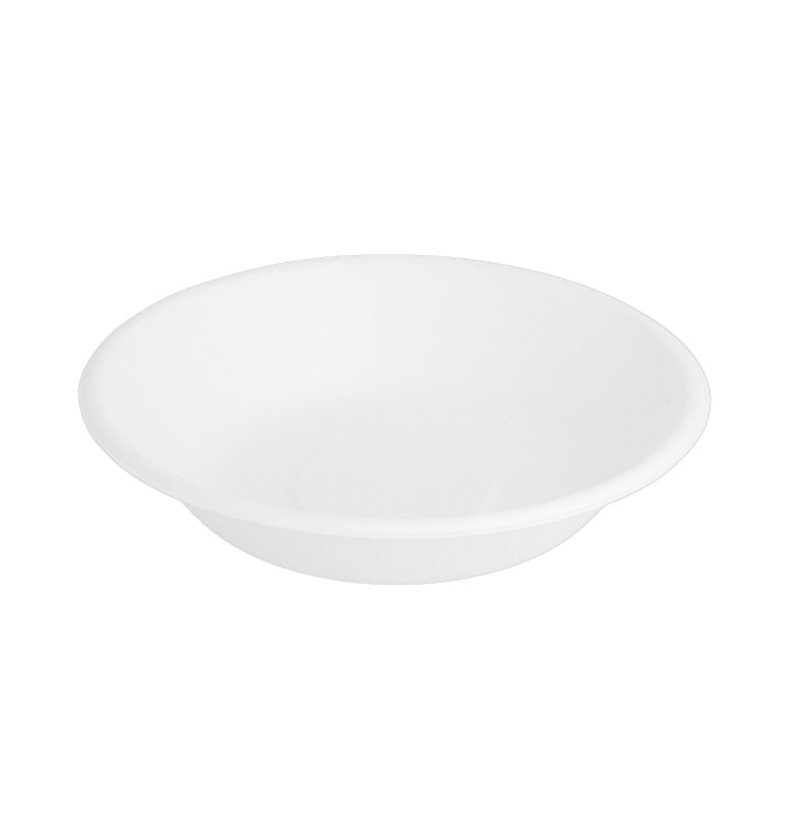Talerz Głębokie Trzciny Cukrowej Białe Ø160mm (50 Sztuk) Talerz Głębokie Trzciny Cukrowej Białe Ø160mm (50 Sztuk)