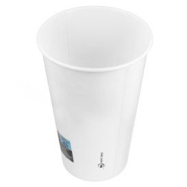 Kubki Kartonowe 20 Oz/600ml Białe Ø9,4cm (20 Sztuk)