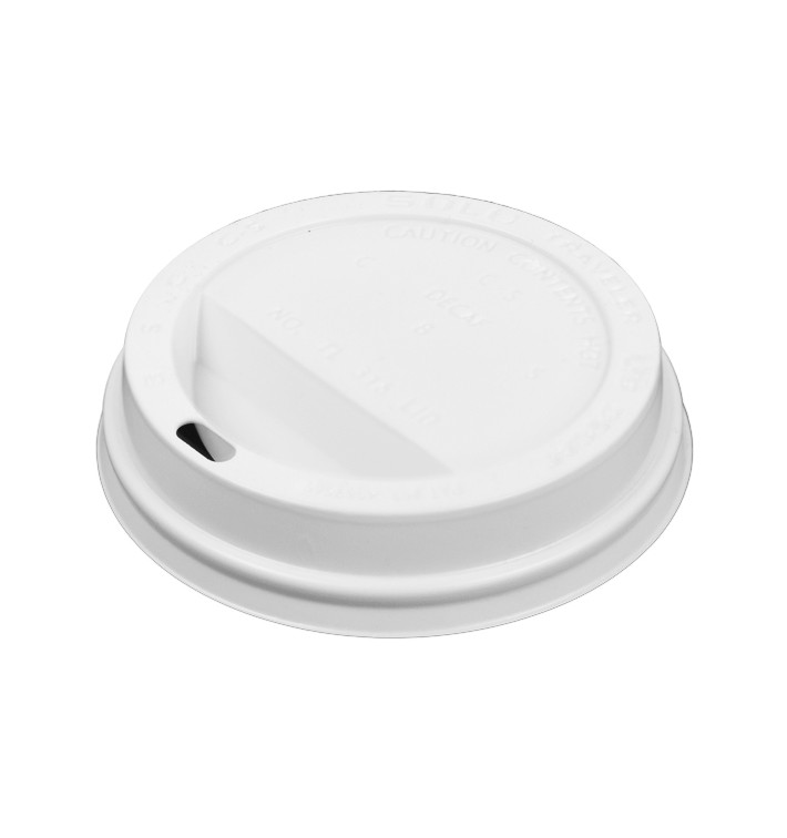 Wieczko z Otworem na Kubki 12, 16 i 20 Oz Ø8,9cm (100 Sztuk) Wieczko z Otworem na Kubki 12, 16 i 20 Oz Ø8,9cm (100 Sztuk)