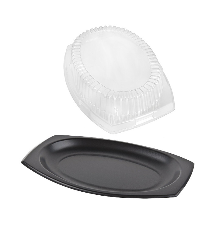 Tacki Termiczni Czarni z pokrywą 230x180mm (500 Sztuk) Tacki Termiczni Czarni z pokrywą 230x180mm (500 Sztuk)