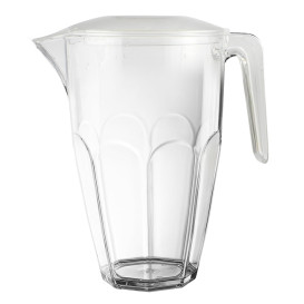 Dzbanki Wielokrotnego Użytku z Pokrywką Przezroczyste SAN 2250ml (3 Sztuk)