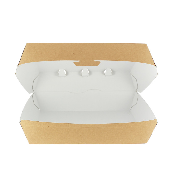 Pudełka Kraft na Hamburger Gigant 23x17,5x8 cm (25 Sztuk) Pudełka Kraft na Hamburger Gigant 23x17,5x8 cm (25 Sztuk)