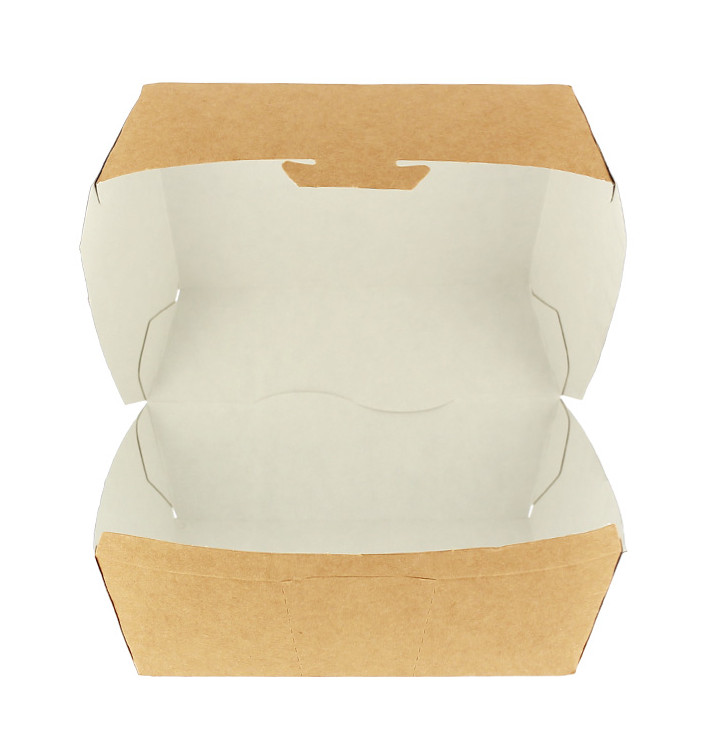 Pudełka Kraft na Hamburger XXL 14,5x14,5x8 cm (400 Sztuk) Pudełka Kraft na Hamburger XXL 14,5x14,5x8 cm (400 Sztuk)