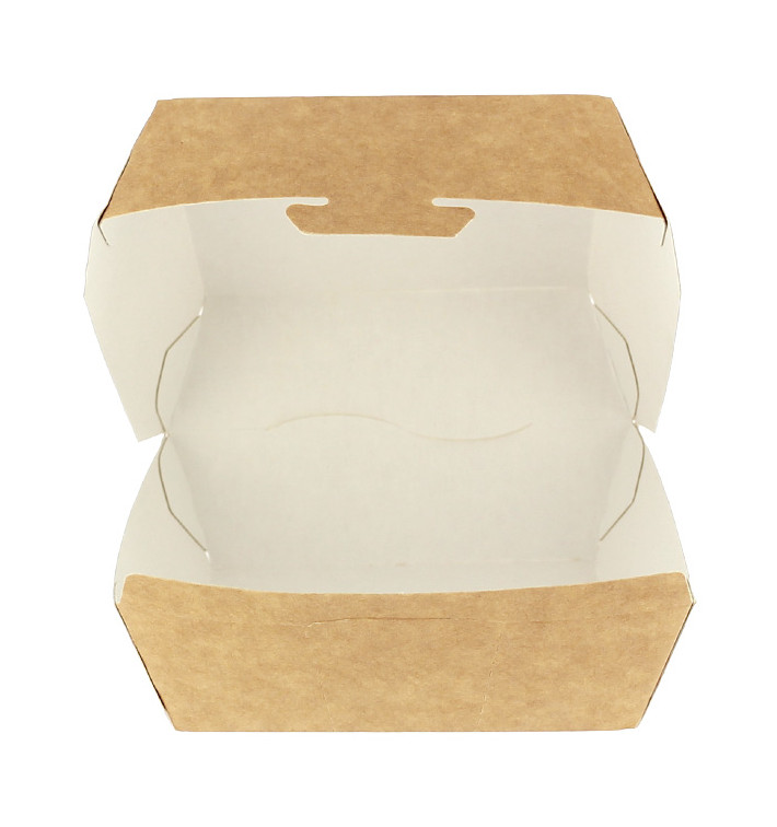 Pudełka Kraft na Hamburger 12x12x7 cm (450 Sztuk) Pudełka Kraft na Hamburger 12x12x7 cm (450 Sztuk)