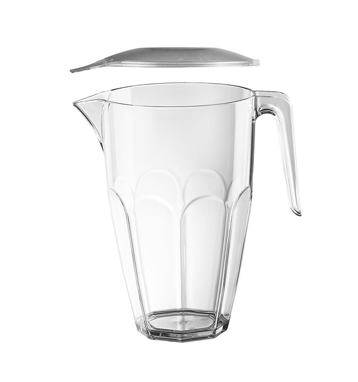 Dzbanki Wielokrotnego Użytku z Pokrywką Przezroczyste SAN 2250ml (1 Sztuk) Dzbanki Wielokrotnego Użytku z Pokrywką Przezroczyste SAN 2250ml (1 Sztuk)