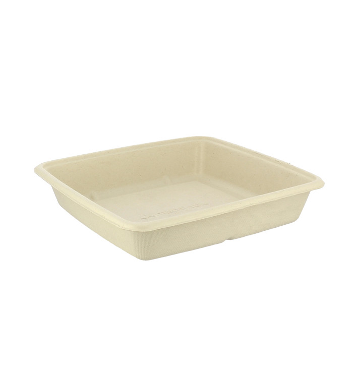 Pojemniki Trzciny Cukrowej 1000ml 230x230x30mm (300 Sztuk) Pojemniki Trzciny Cukrowej 1000ml 230x230x30mm (300 Sztuk)