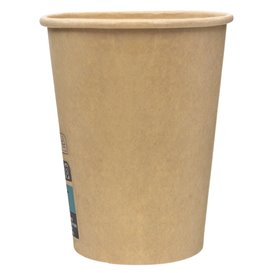 Kubki Papierowe 8 Oz/240ml Brązowy Ø8,0cm (50 Sztuk)