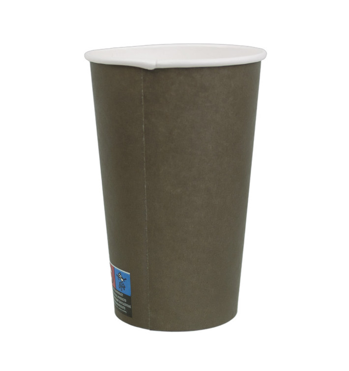 Kubki Papierowe 16 Oz/480ml Brązowy Ø9,0cm (50 Sztuk) Kubki Papierowe 16 Oz/480ml Brązowy Ø9,0cm (50 Sztuk)