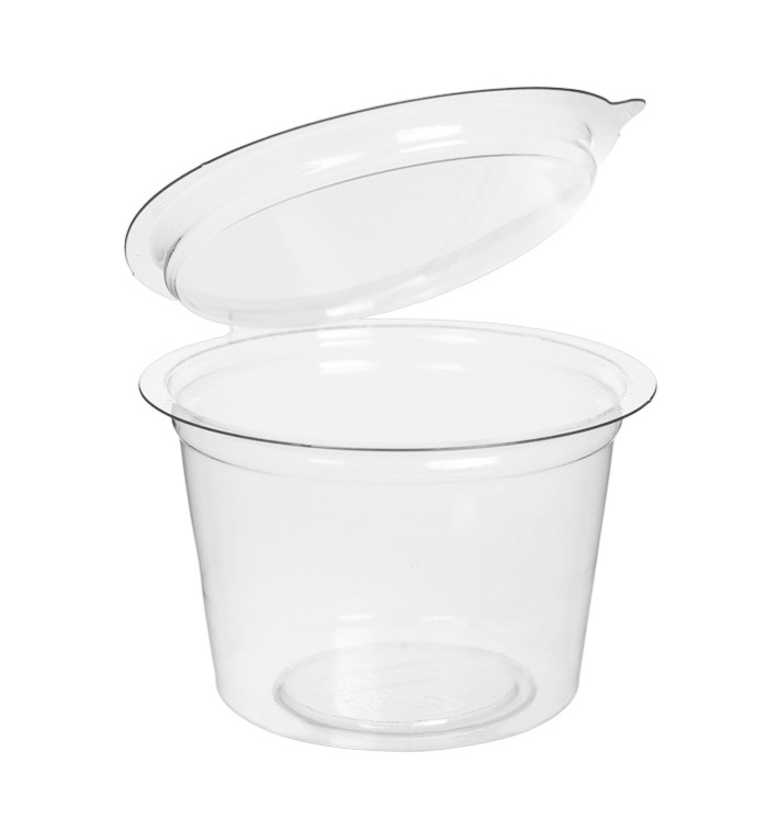 Miski Okrągły Zawiasie APET Przezroczyste 100ml (405 Sztuk) Miski Okrągły Zawiasie APET Przezroczyste 100ml (405 Sztuk)