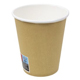 Kubki Papierowe 9 Oz/280ml Kraft-Kraft Ø8,1cm (50 stuks) (50 Sztuk) 