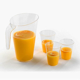 Dzbanek Plastikowy Przezroczyste Wielokrotnego Użytku 1.500 ml (1 Sztuk)