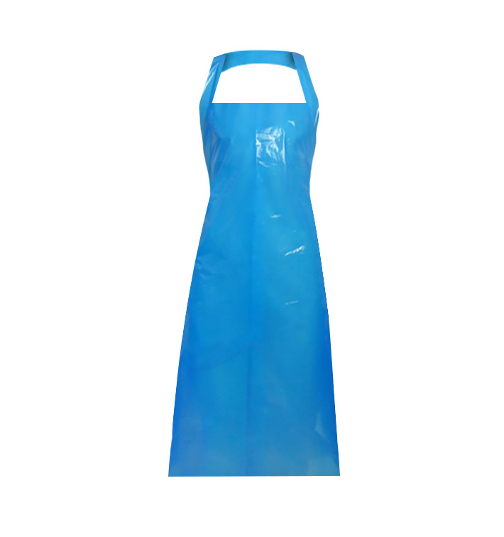 Disposable Plastic Apron PE G230 Blue 84x140cm (50 Units) 