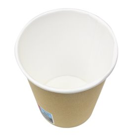 Kubki Papierowe 9 Oz/280ml Kraft-Kraft Ø8,1cm (50 stuks) (50 Sztuk) 