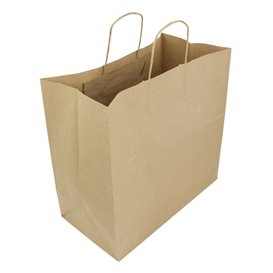 Miski Papierowe Kraft z Uchwytami Płaskis 70g/m² 26+18x26cm (250 Sztuk)