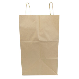 Torby Papierowe Kraft z Uchwytami 120g/m² 36+24x39cm (50 Sztuk)