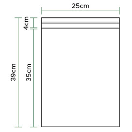 Torby Polipropylen CPP z Warstwą Klejącą 25x35cm G160 (100 Sztuk)