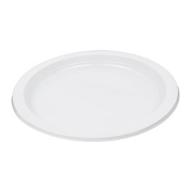 Talerz Płaski Wielokrotnego Użytku Ekonomiczne PS Białe Ø22cm (25 Sztuk)