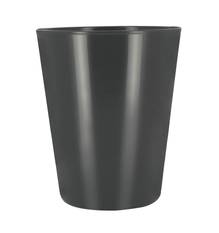 Kubki Plastikowe Wielokrotnego Użytku PP Minerał Antracyt 330ml (72 Sztuk) Kubki Plastikowe Wielokrotnego Użytku PP Minerał Antracyt 330ml (72 Sztuk)
