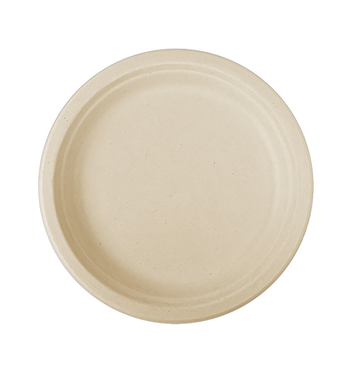 Talerz Trzciny Cukrowej Naturalne Ø260mm (50 Sztuk) Talerz Trzciny Cukrowej Naturalne Ø260mm (50 Sztuk)
