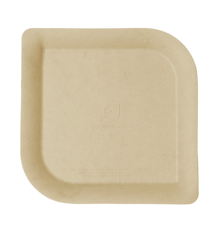 Talerz Bagasse i Bambusowe Naturalne 15,0 cm (50 Sztuk)