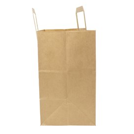 Miski Papierowe Kraft z Uchwytami Płaskis 70g/m² 32+22x26cm (50 Sztuk)