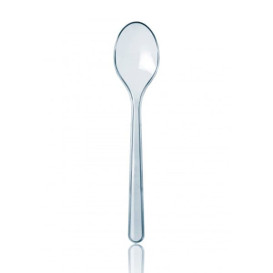 Łyżka Plastikowe Premium Przezroczyste 185 mm 
