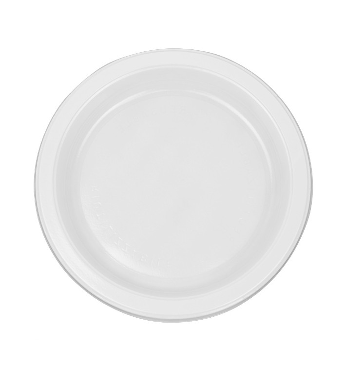 Talerz Płaski Wielokrotnego Użytku Ekonomiczne PS Białe Ø17cm (450 Sztuk) Talerz Płaski Wielokrotnego Użytku Ekonomiczne PS Białe Ø17cm (450 Sztuk)