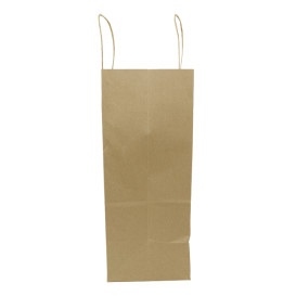 Torby Papierowe Kraft Brązowe z Uchwytami 100g/m² 25+13x33cm (200 Sztuk)